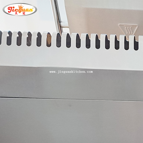 شواية غاز البترول المسال بقطر 730 مم مع 2/3 مسطحة و1/3 محززة