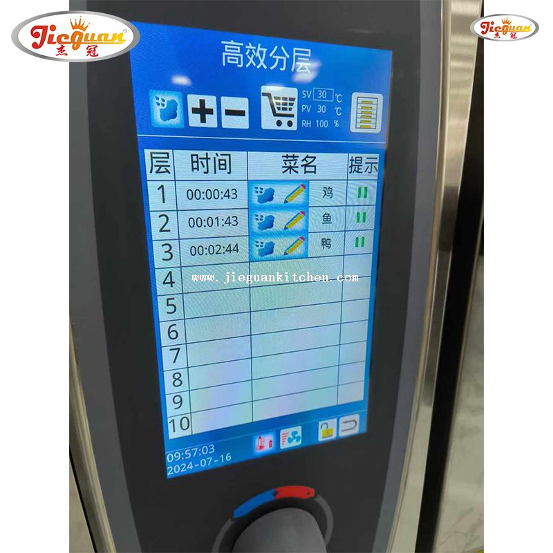  CE مزيج البخار الخبز SS عموم كونترتوب كومبي كونترتوب فرن كهربائي 40 صواني كومبي فرن باخرة التجارية