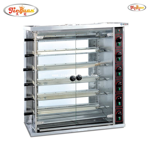 5 قضبان شواية غاز للدجاج تكفي 25 قطعة دجاج كاملة