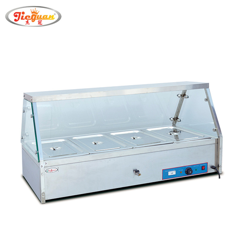 طاولة باين ماري الكهربائية مع 4 1/1 مقلاة 