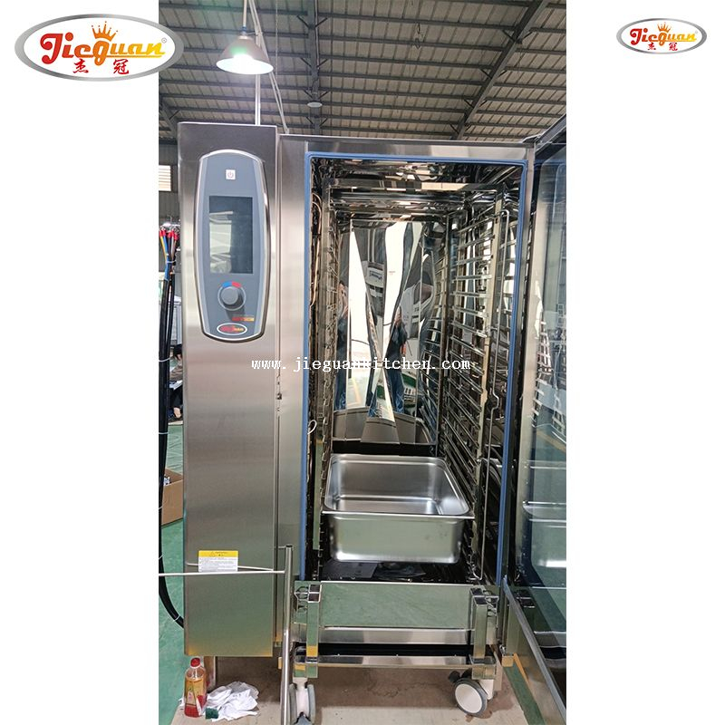  CE مزيج البخار الخبز SS عموم كونترتوب كومبي كونترتوب فرن كهربائي 40 صواني كومبي فرن باخرة التجارية