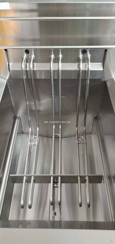 مقلاة عمودية للرقائق العميقة الكهربائية الثقيلة مع 3 خزانات 3 سلة