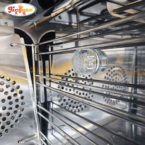 فرن جداري من الفولاذ المقاوم للصدأ احترافي للبيع فرن كهربائي مدمج بالفرن الحراري فرن خبز تجاري مع رذاذ ضباب