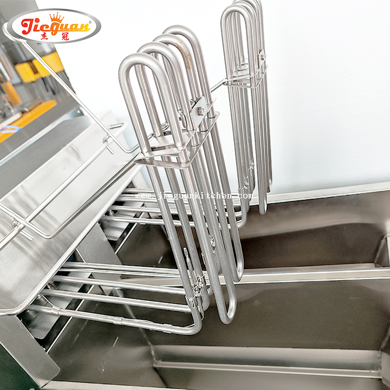 مقلاة كمبيوتر رقمية عمودية 2 خزان مع فلتر زيت