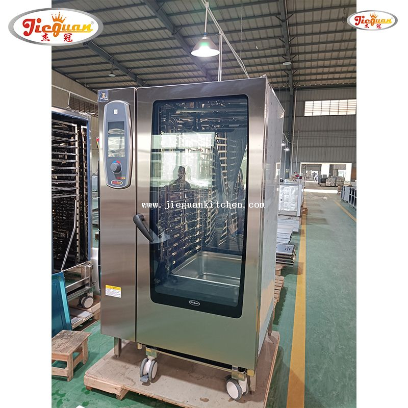  CE مزيج البخار الخبز SS عموم كونترتوب كومبي كونترتوب فرن كهربائي 40 صواني كومبي فرن باخرة التجارية