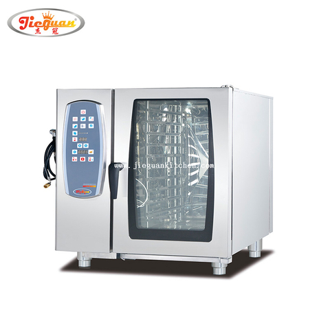 معدات الخبز التجارية 4 صواني فرن كهربائي باخرة كومبي 